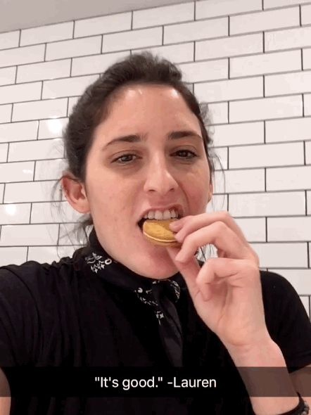 And she said it really does taste like a jelly donut.