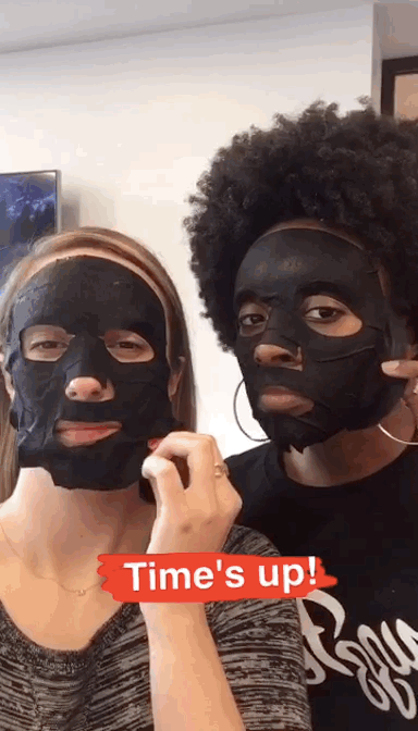 After the removal, you rub in the excess product to your skin instead of washing it off.