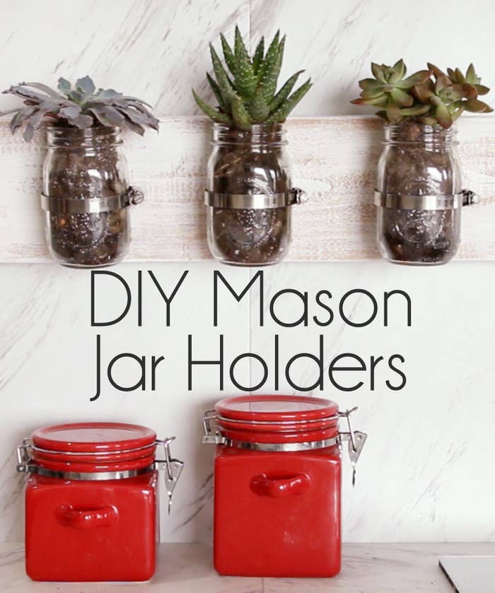 30 Mind Blowing DIY Mason Jar Organizers You'll Want To Make Right