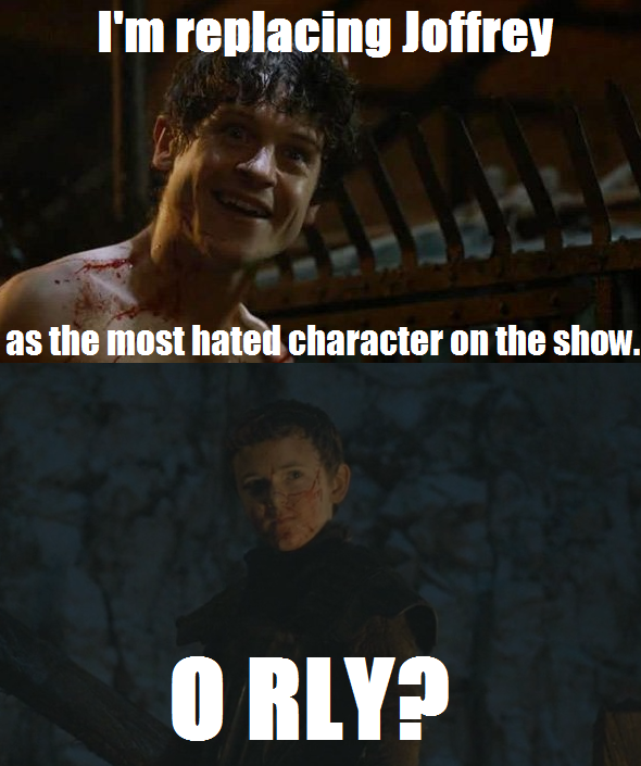 Somehow, despite all the incredibly fucked up shit done by Ramsay (and Joffrey before him), Olly became the most hated character on the show.