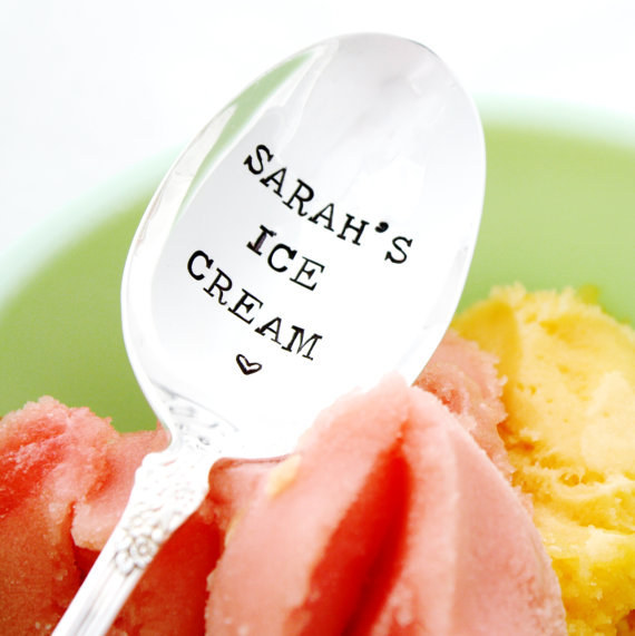 Eat your ice cream with a personalized spoon: