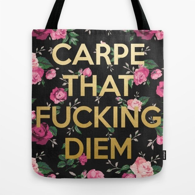 This floral-and-fierce tote.