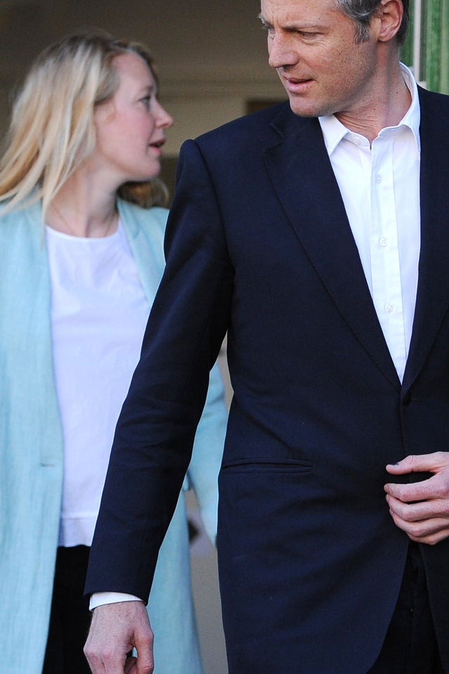 Tory mayoral candidate Zac Goldsmith and his wife Alice.