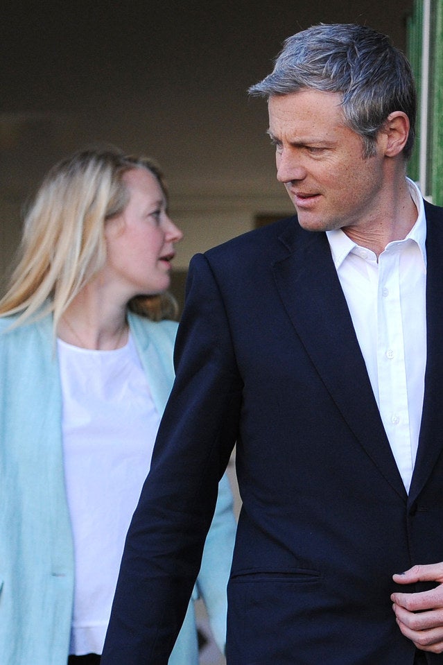 Tory mayoral candidate Zac Goldsmith and his wife Alice.