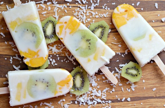 Tropical Frozen Yogurt Bars