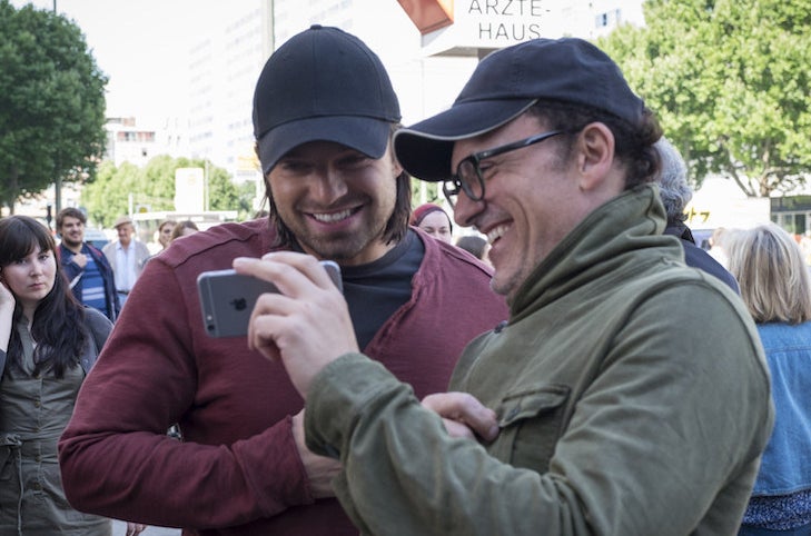 Sebastian Stan and director Anthony Russo.