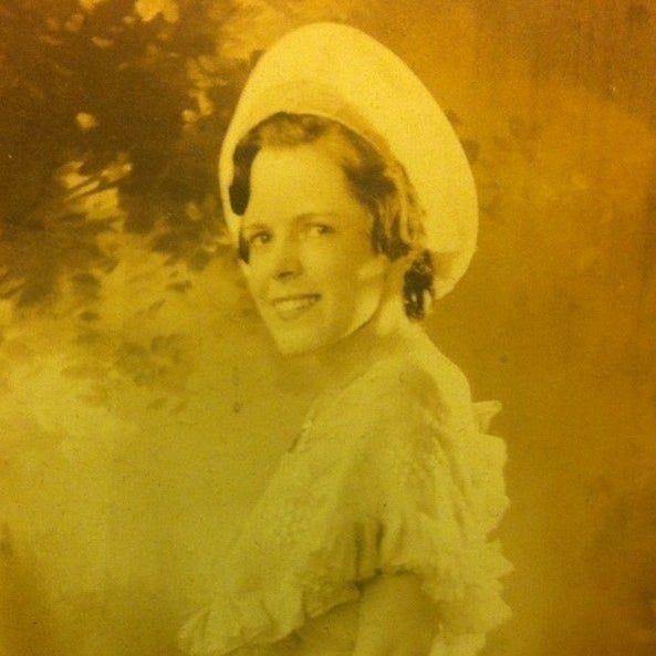 My grandmother, Hattie Louise Stubblefield Callahan, on her wedding day in 1934.