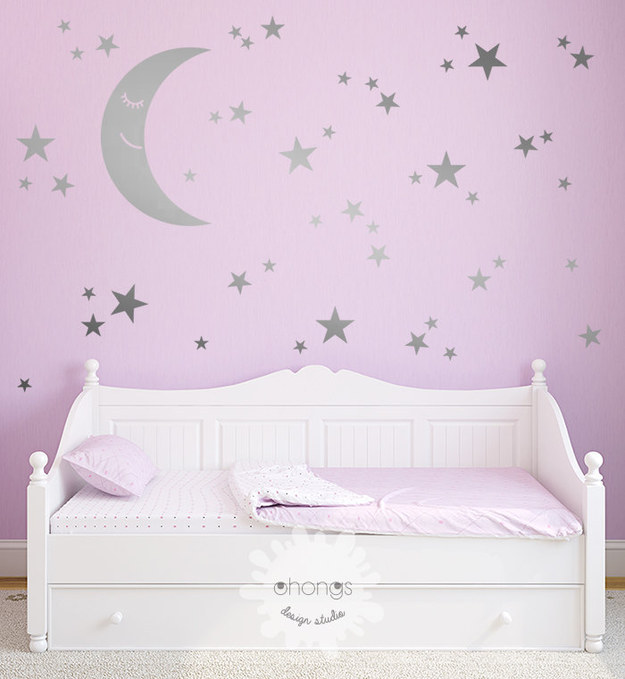 Night sky decals to gaze at before bed each night.
