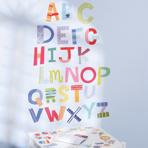 A very merry set of alphabet decals.