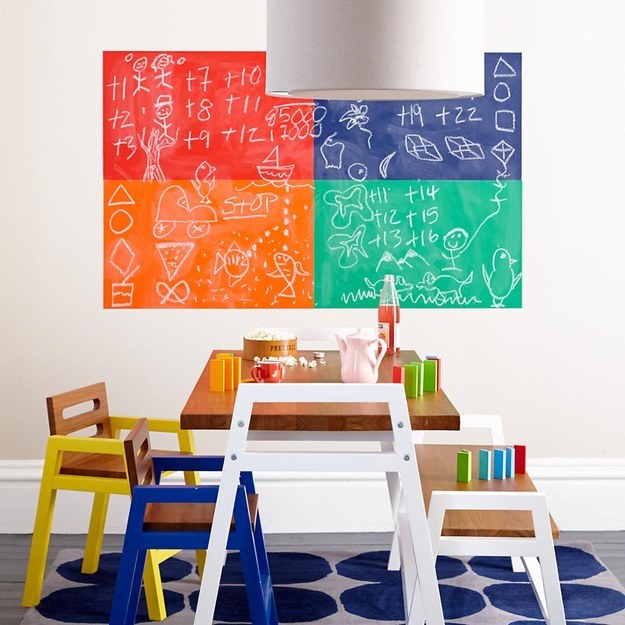 And some colorful chalkboard sheets.