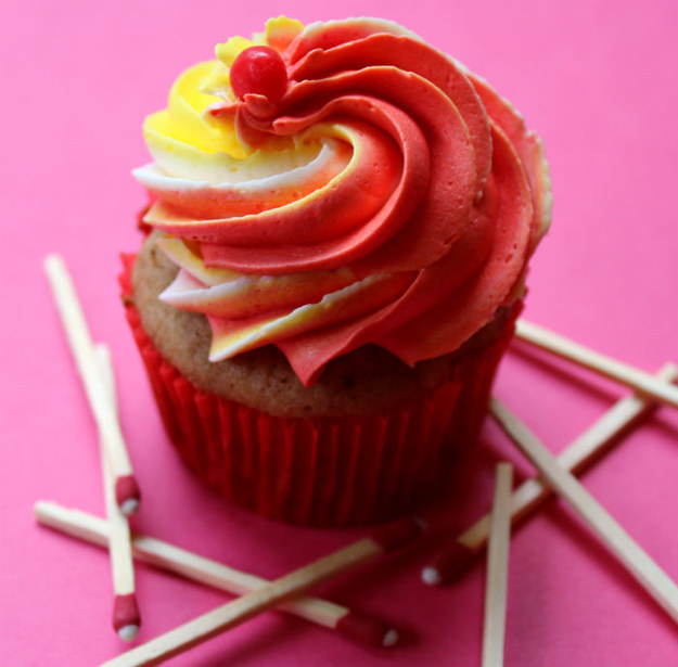 Fireball Cupcakes