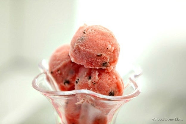 Watermelon Dark Chocolate Sorbet