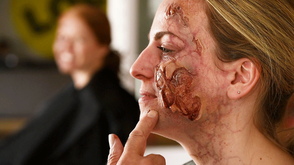 It added a gross, infectious shine to all our rotting faces. Apparently they use it all the time for finishing touches, and dye it different colors to use for pus.