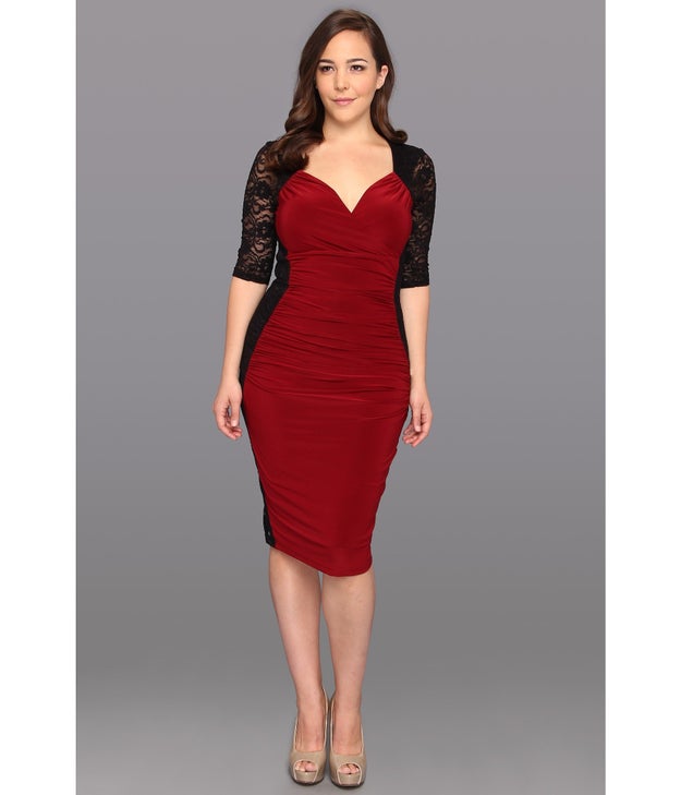A ruched dress you'll want to pull out for any semiformal occasion.