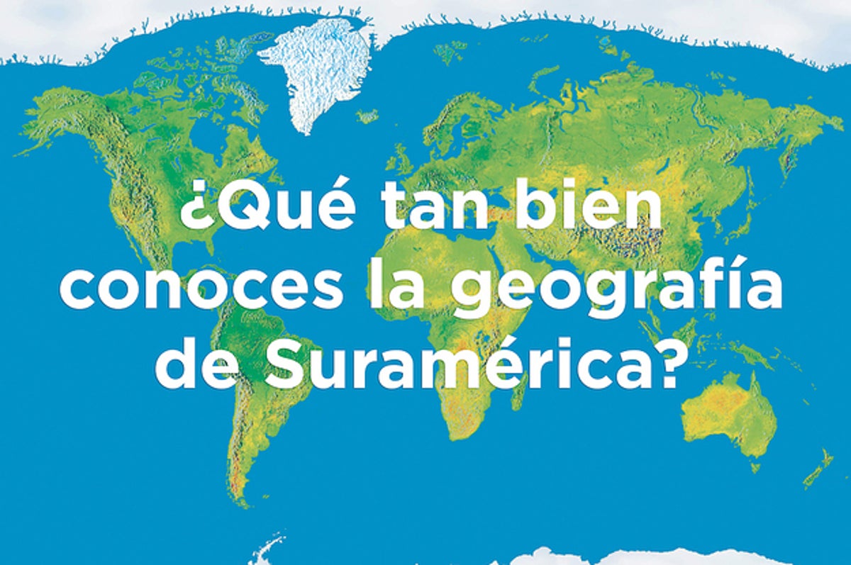 Puedes pasar este quiz de geografía básica de Suramérica?