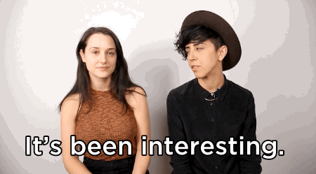 Tan tried her best to stay positive, while Gyan was well and truly done with the whole thing.