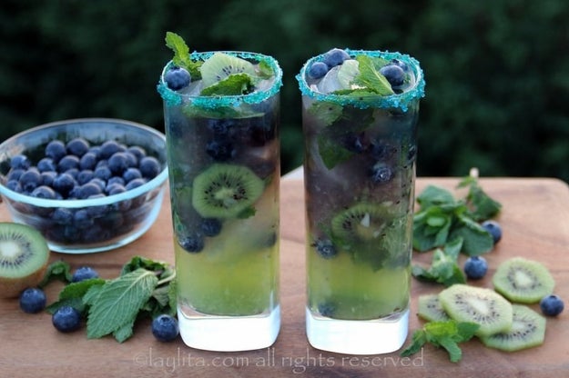 Kiwi Blueberry Mojito