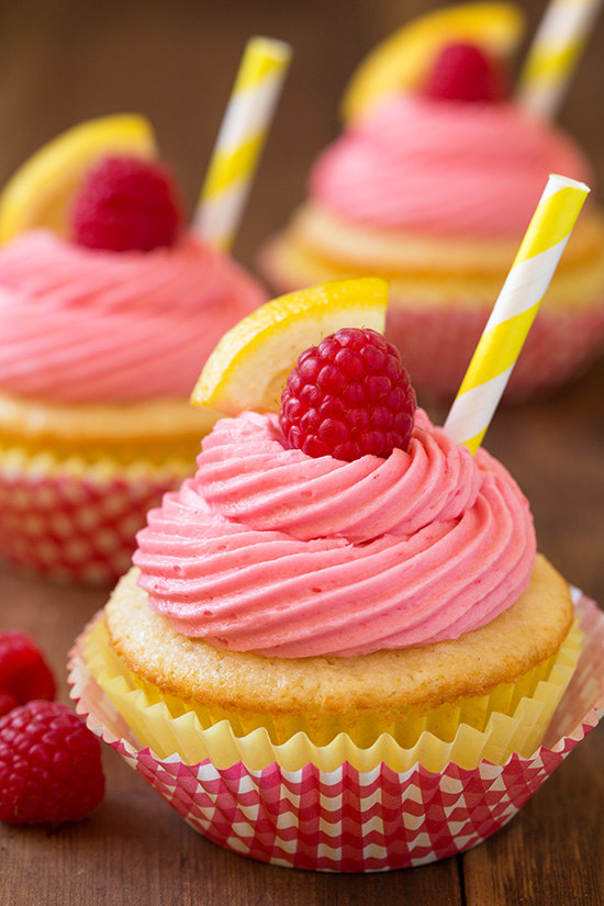 Raspberry Lemonade Cupcakes