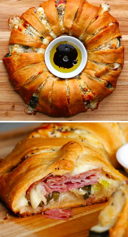 Baked Ham &amp; Cheese Ring