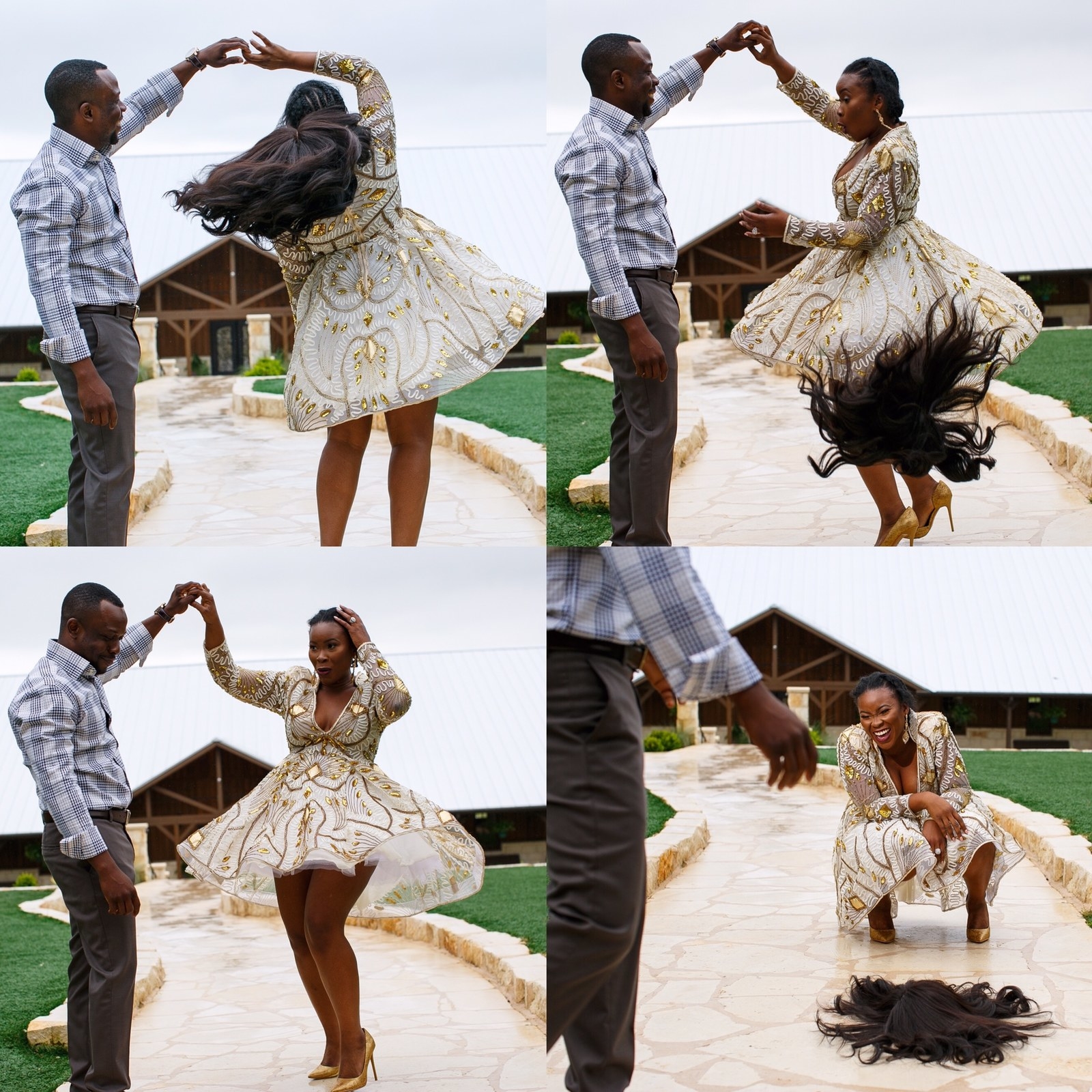 This Woman s Pre Wedding Photo Of Her Wig Falling Off Is Literally