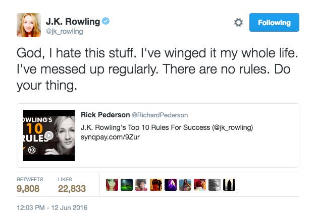 J K Rowling S Advice On Screwing Up Is Actually Inspirational