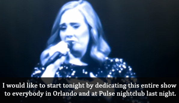 The singer was performing in Antwerp, Belgium, when she paid tribute to those who died in the attack.