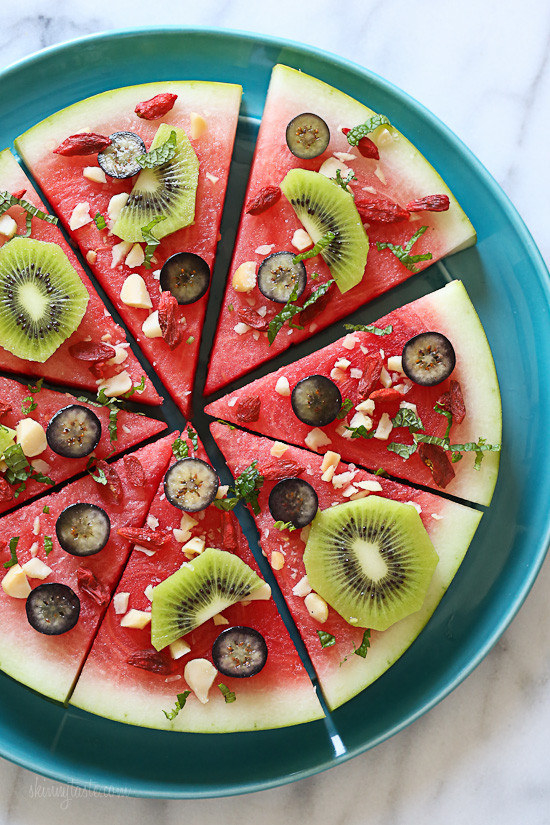 Feta and Balsamic Watermelon Pizza