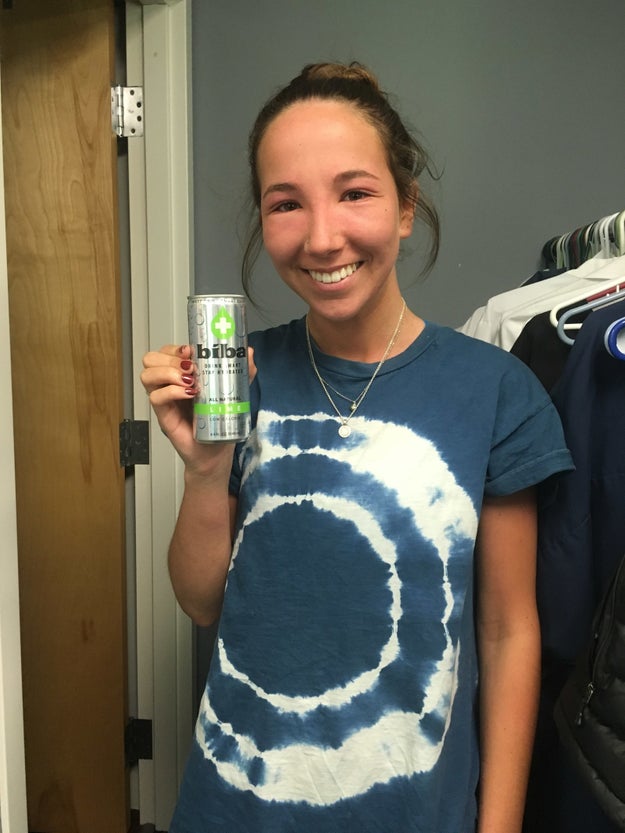 Emily said she is doing much better after a day of taking prescribed medications and drinking a soda called Biba.