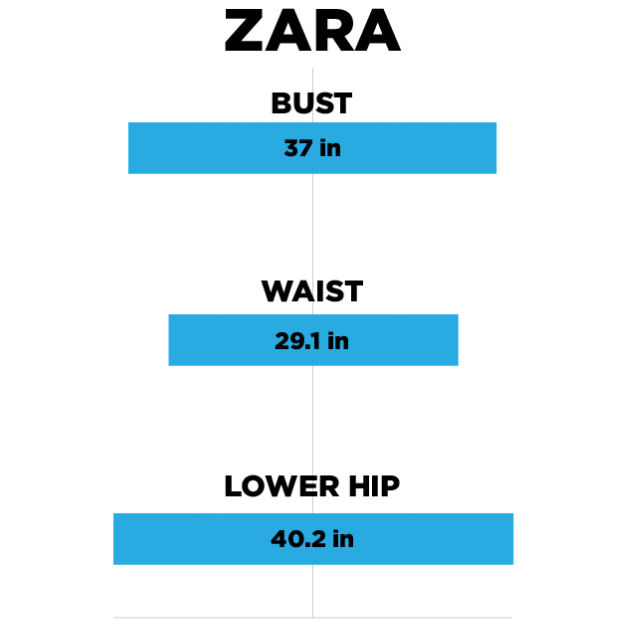 zara jeans size chart