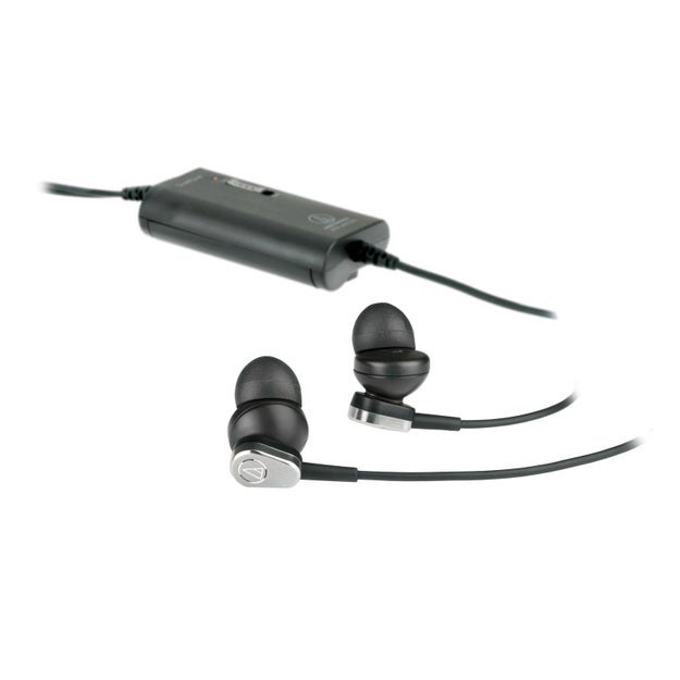 Audio Technica's ATH-ANC23 ($45) are a fantastic noise-cancelling earbud option.