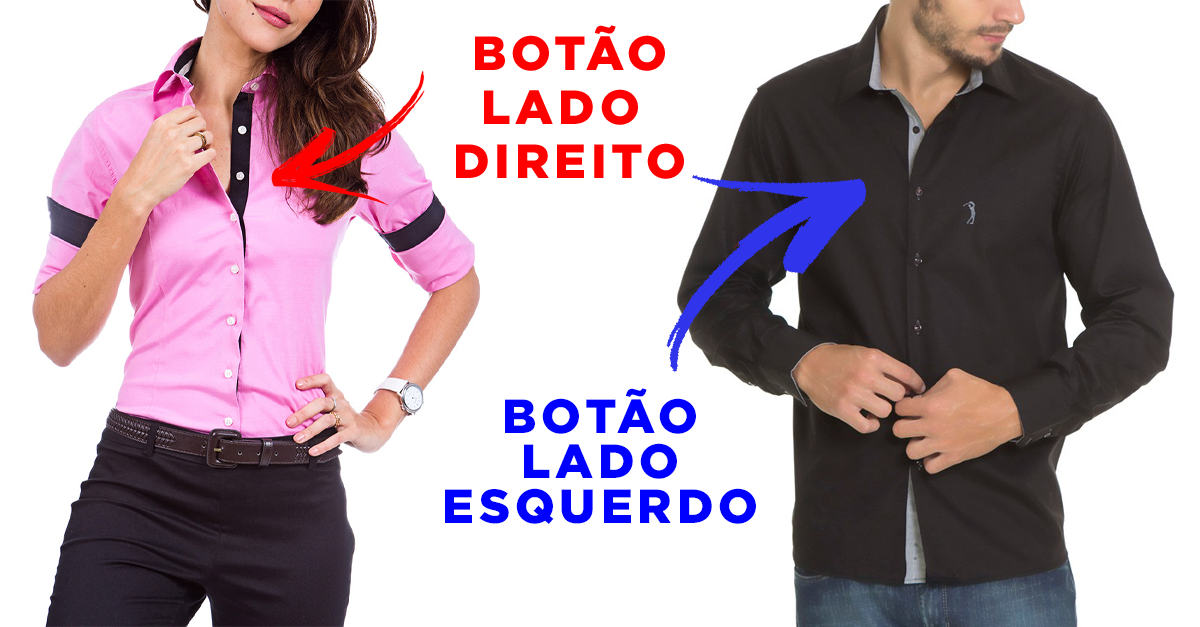 roupas femininas e masculinas