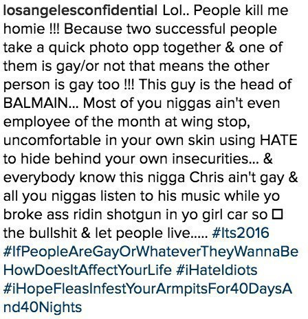 The Game And Chris Brown Aren't Here For Homophobia On Instagram