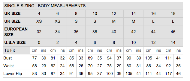 size chart h&m kids