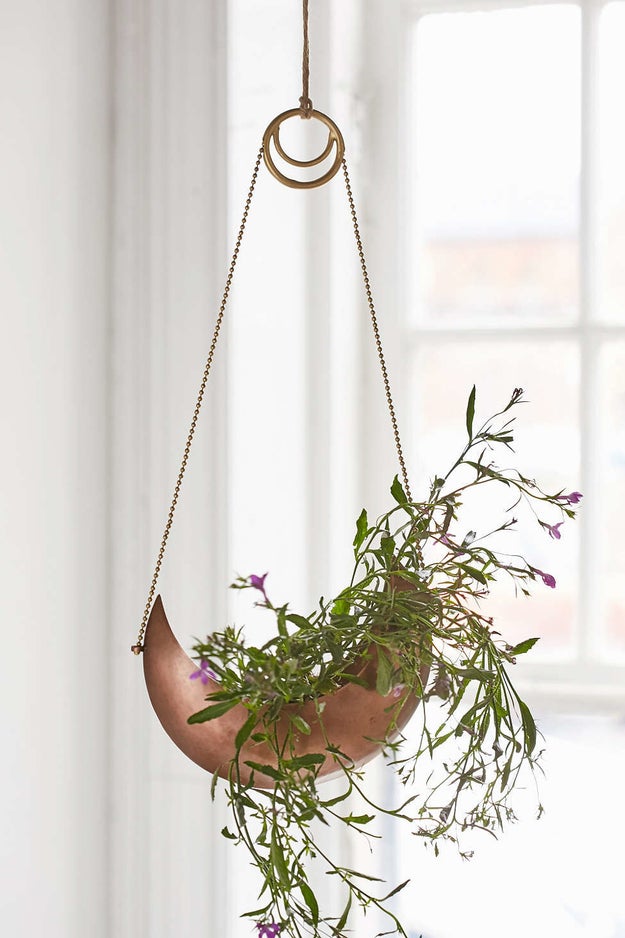 This gorgeous crescent hanging planter: