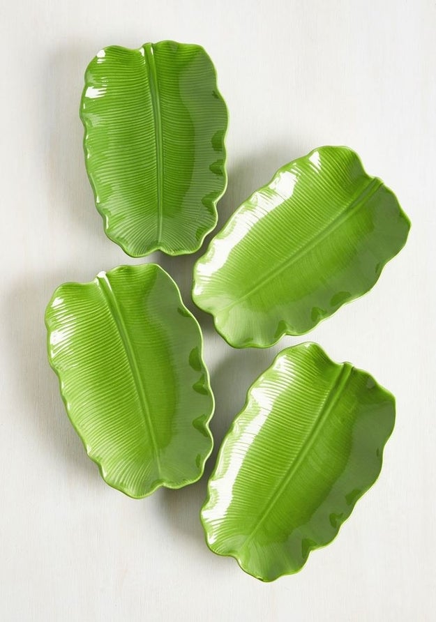 This leafy plate set: