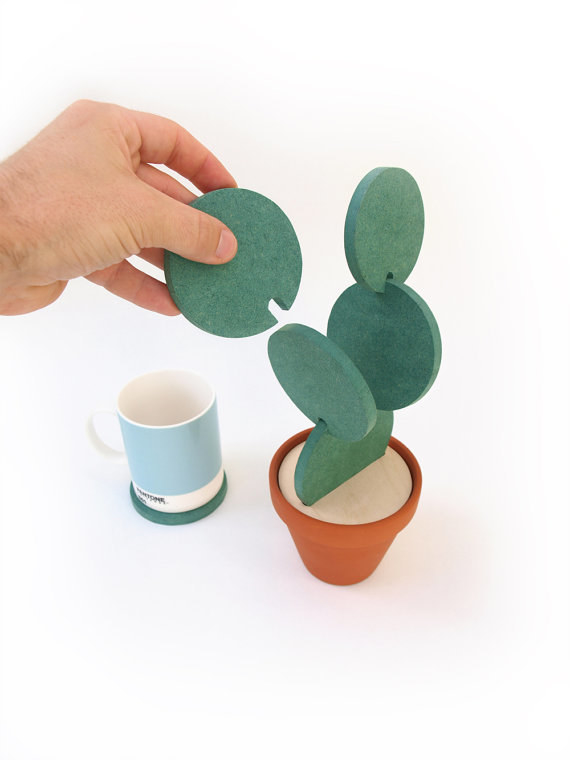 These cacti coasters: