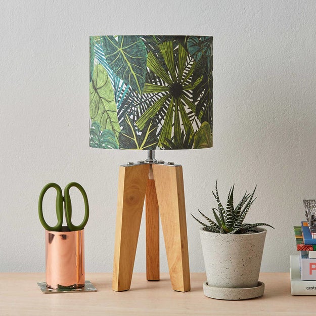 This botanical lampshade: