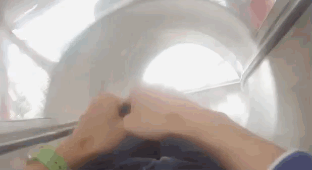 And screaming is what all British people do on slides.If you didn't click on the video here is my commentary: "See you latterrrrrrrrrrrr ohhhh myyyyyyyy gooooddddddd bloodddyyyyy hellllll this is ridiculous bloooodddddyyyyyy heeelllllll ffffuuuuccckkkkk FUCK.... HELLO."