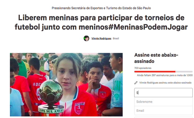 Com o objetivo de sensibilizar a opinião pública e pressionar uma mudança de regulamento, os pais da Laura criaram um abaixo assinado online.