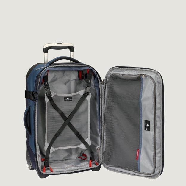 Eagle Creek's Tarmac Carry-On ($299) is super durable and full of conveniently located pockets designed for frequent fliers.