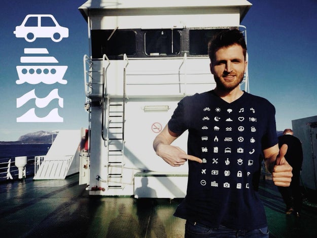 This Traveller Icon shirt ($33) can help you communicate, no matter where you are.