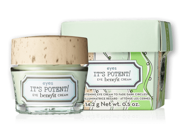 ...and 2) Benefit's It's Potent eye cream ($34), which will wake up your eyes immediately.