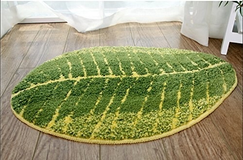 This plush leaf rug.