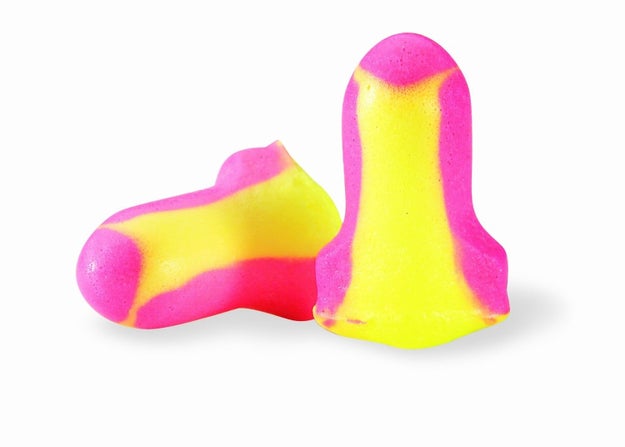 Laser Lite Foam Earplugs ($9 for 50) provide a quiet oasis but won't leaving your ears sore.