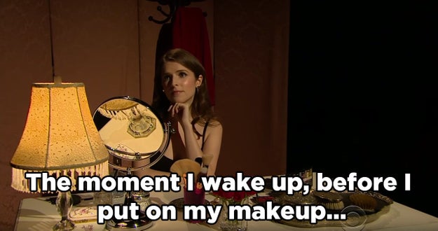 The musical started with a rendition of "Say A Little Prayer", as we saw Anna getting ready for a date.