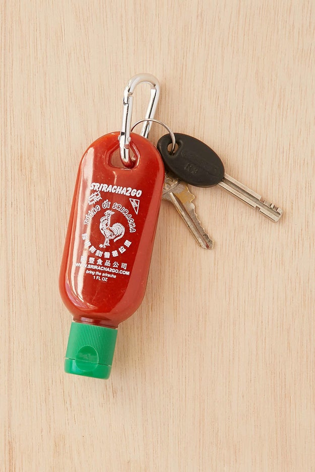 And, finally, a To-Go Sriracha Bottle because YOU NEVER KNOW.