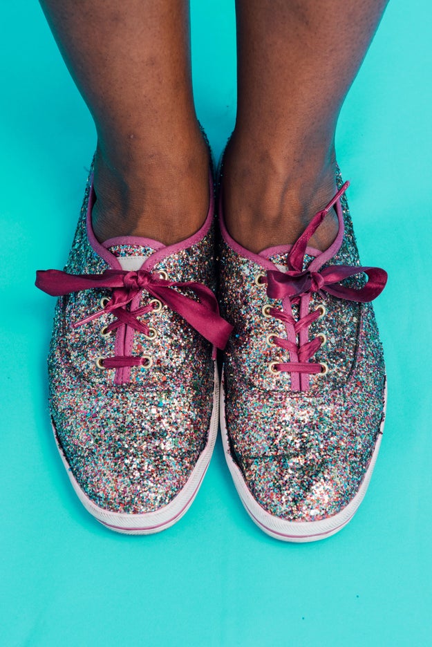 These super glittery kicks: