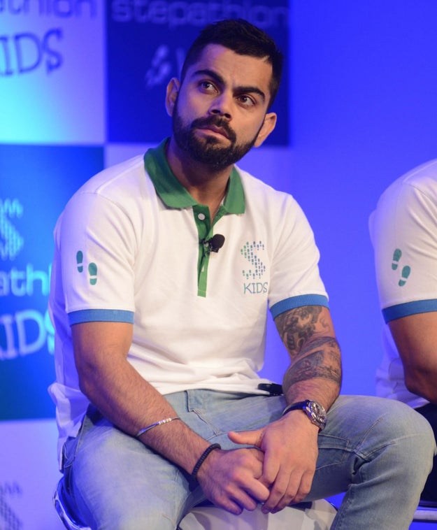 Virat Kohli has a new hairstyle.