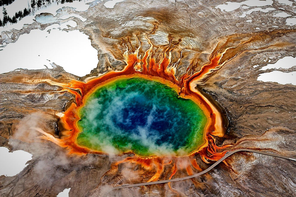 El manantial de colores de Yellowstone, Estados Unidos.