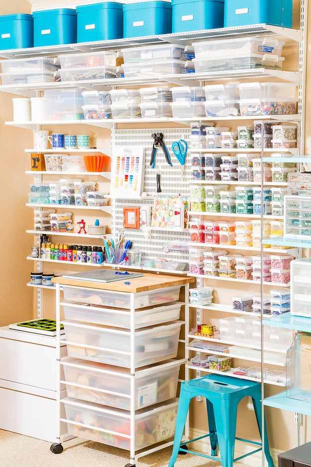 Or a neatly organized craft station.
